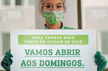 Atendimento aos domingos Atendimento aos domingos